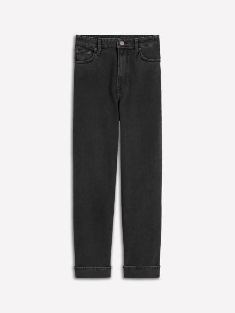 BODEN Mid Rise Straight Leg Jeans-Washed Black