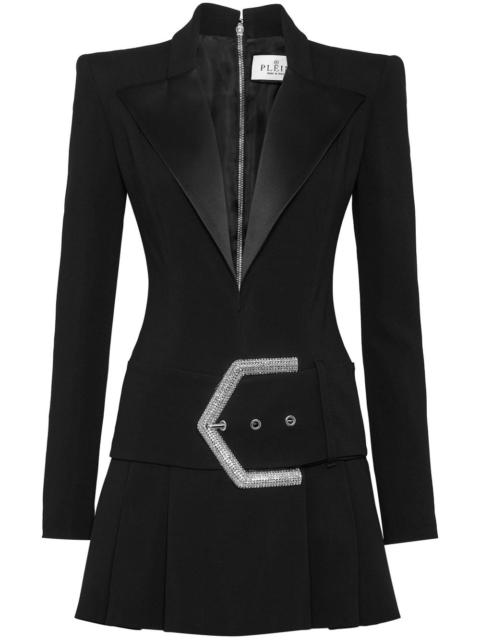 PHILIPP PLEIN crystal-embellished belted minidress