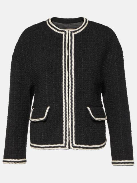 GUCCI Embellished bouclé tweed wool jacket
