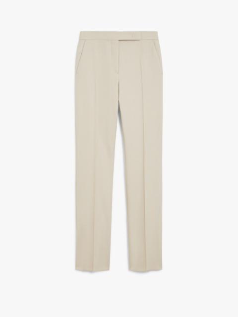 Max Mara TURBIGO Straight-cut wool, mohair and silk trousers