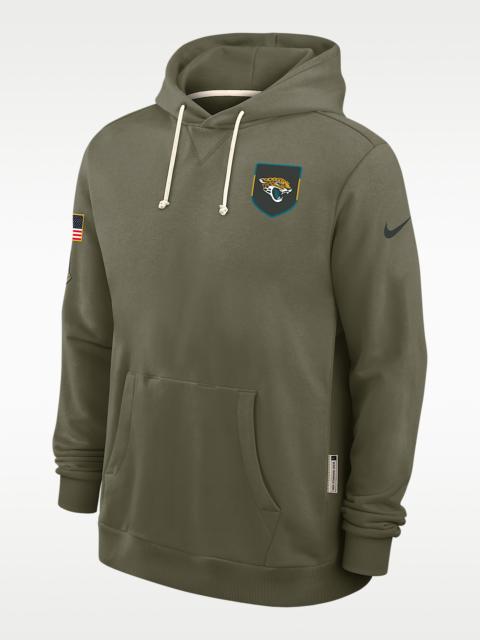 Nike Jacksonville Jaguars Salute to Service Sideline Dominant Force Men's Nike Dri-FIT NFL Pullover Hoodi