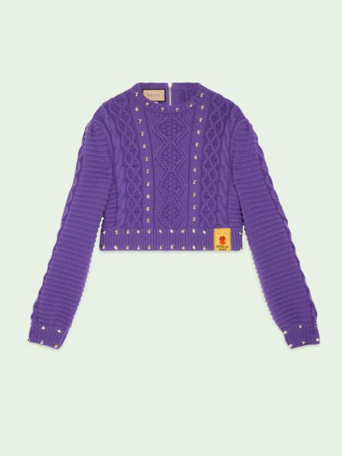 GUCCI Studded wool sweater