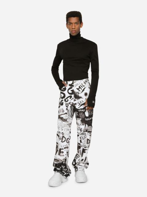 Dolce & Gabbana Oversize graffiti-print jeans