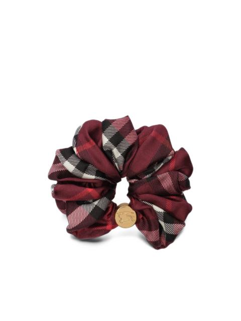 Burberry Check silk scrunchie