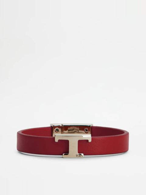 Tod's TIMELESS BRACELET IN LEATHER - RED