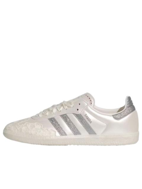 adidas (WMNS) adidas Samba OG 'Chalk White Silver Metallic' HP3658