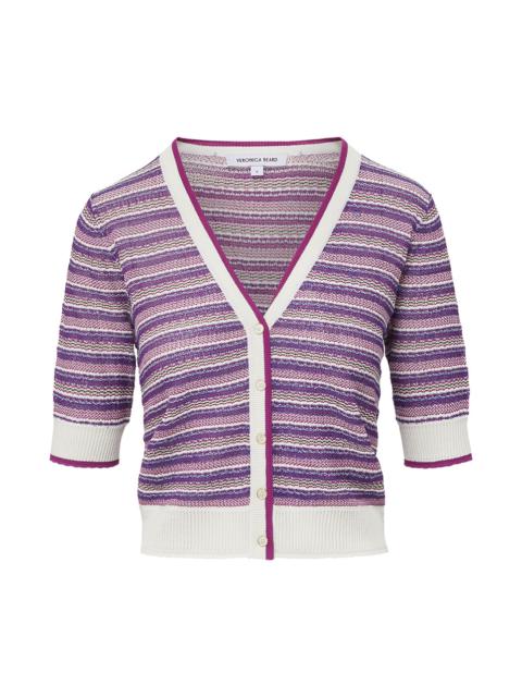 VERONICA BEARD VARIA STRIPED KNIT CARDIGAN