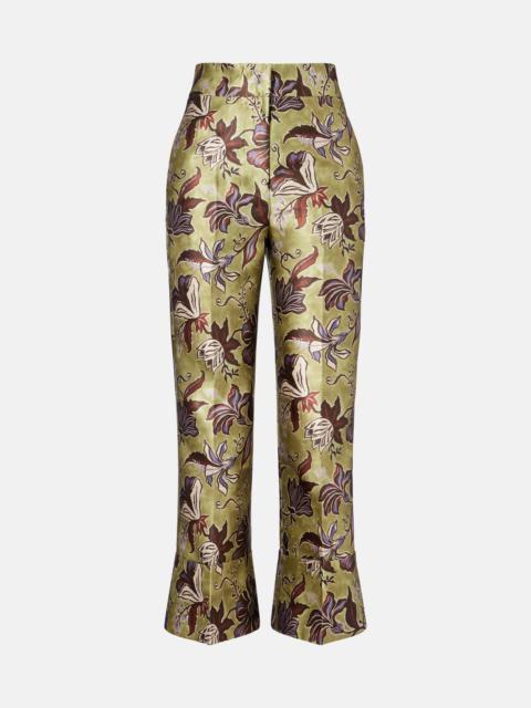 ALÉMAIS Citron floral cropped pants