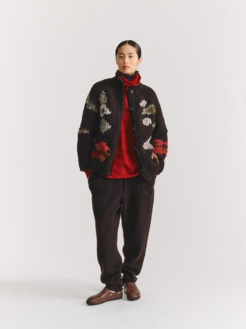 CASEY/CASEY FLORA CARDIGAN - CHUNKY - EBONY