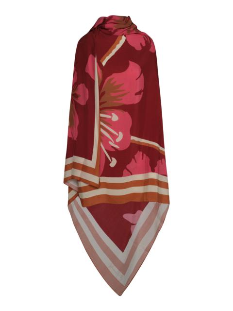 Johanna Ortiz Delicate Astromelia Silk-Blend Shawl pink
