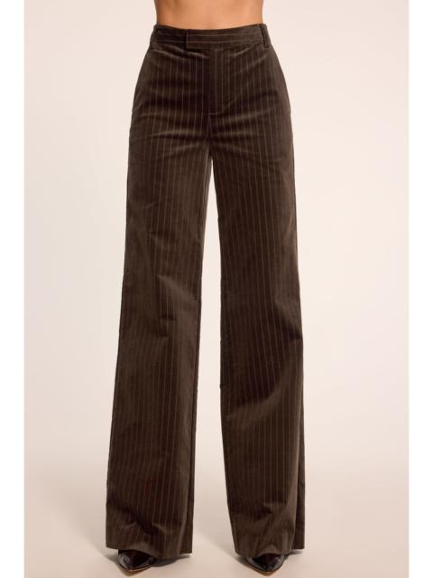 RAMY BROOK Phoebe Pinstripe Velvet Wide Leg Pant