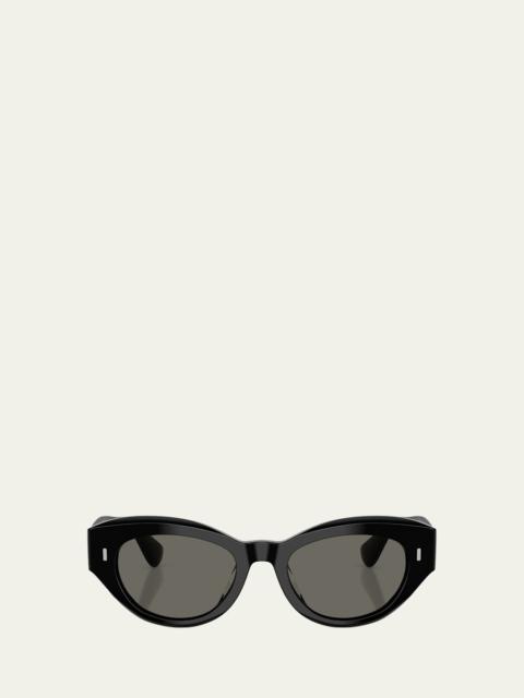 Oliver Peoples Lerrue Oval Sunglasses