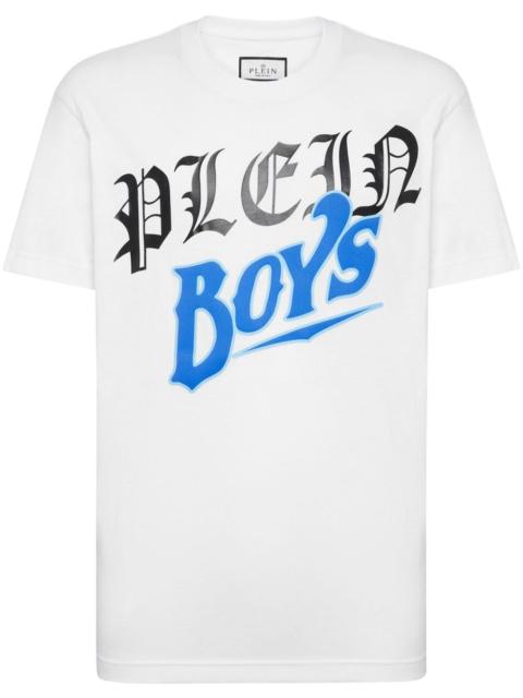 PHILIPP PLEIN slogan-print cotton T-shirt