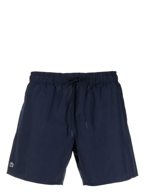 LACOSTE embroidered-logo swim shorts