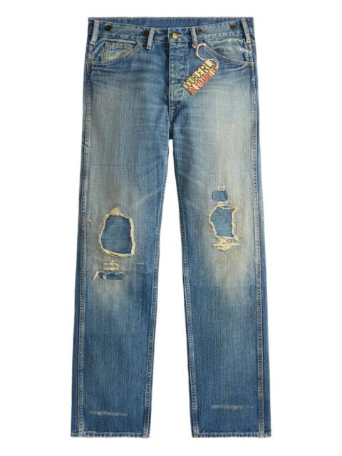 RRL by Ralph Lauren distressed cotton jeans