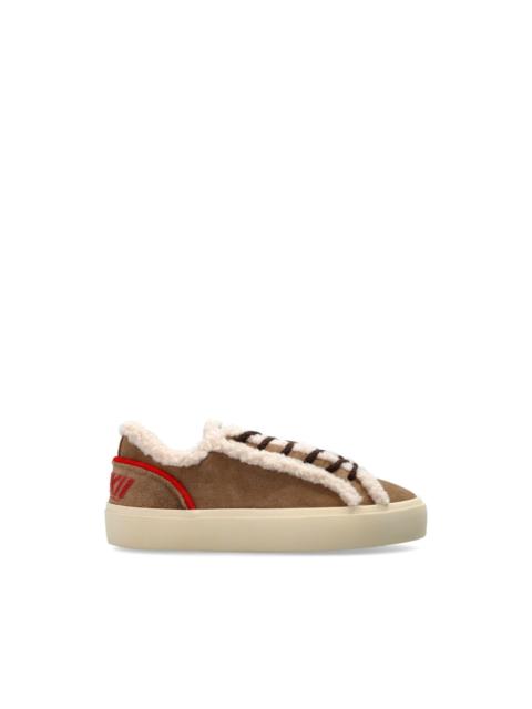 INUIKII Lila Shearling Lace Up shearling-trim sneakers