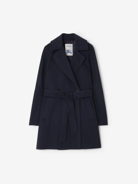 Burberry Short Belted Cashmere Coat