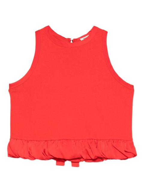 Sandro ruffled crew neck top