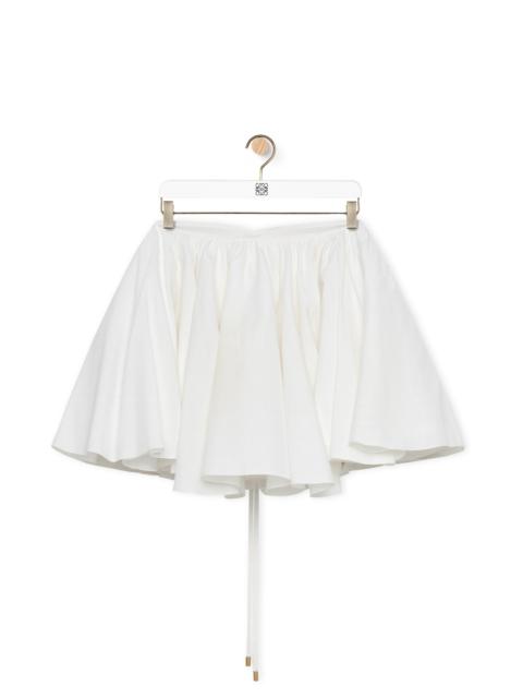 Loewe Strappy mini skirt in viscose and linen