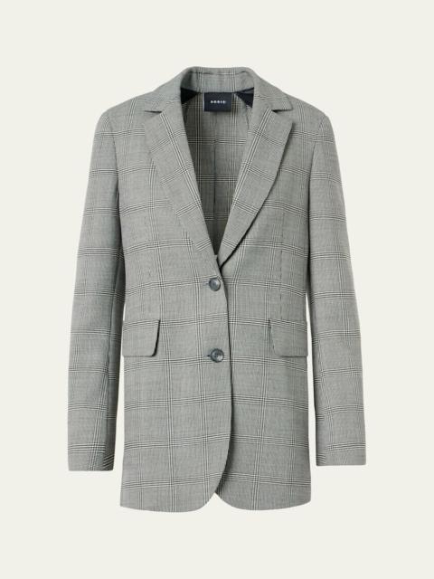 AKRIS Alvina Prince Of Wales Single-Breasted Jacket