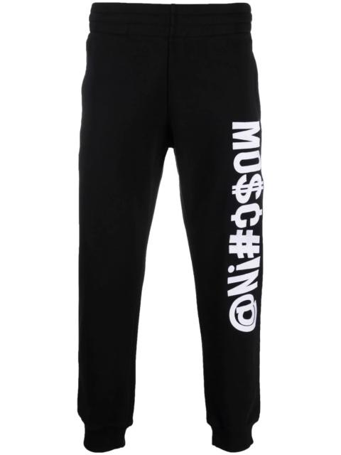 Moschino logo appliqué track pants