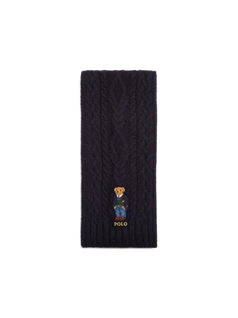 Polo Ralph Lauren Aran St. Andrew Polo Bear scarf