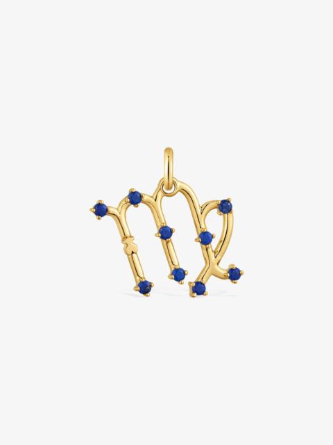 TOUS Virgo Pendant with 18kt gold vermeil and lapis lazuli TOUS Zodiaco