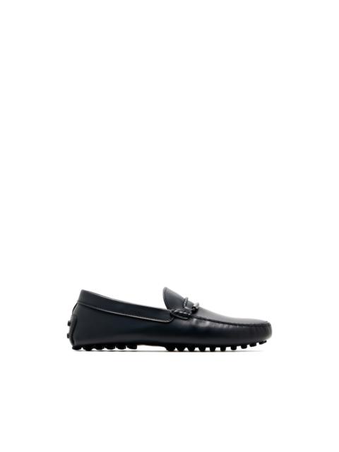 Tod's braided-trim loafers