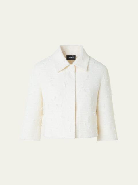 AKRIS Winslow Boucle Sequined Short Jacket
