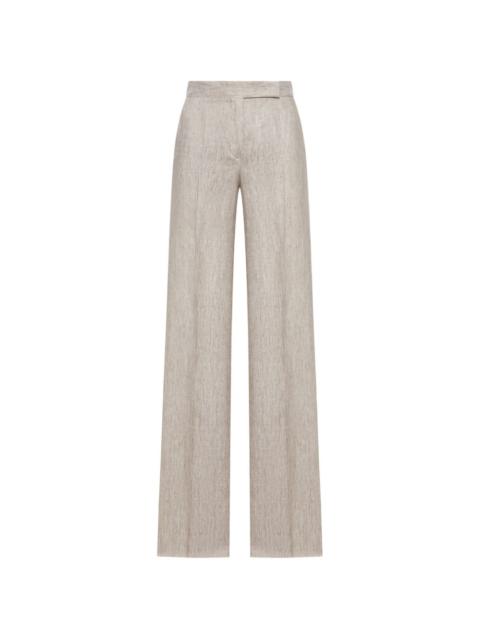 Max Mara chevron wide trousers