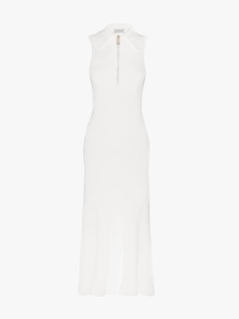 Victoria Beckham Mira Midi Dress In White
