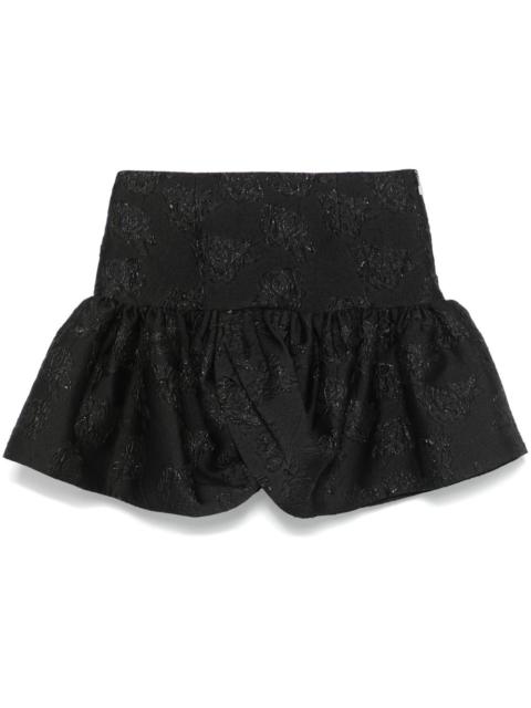 ROTATE jacquard mini skirt