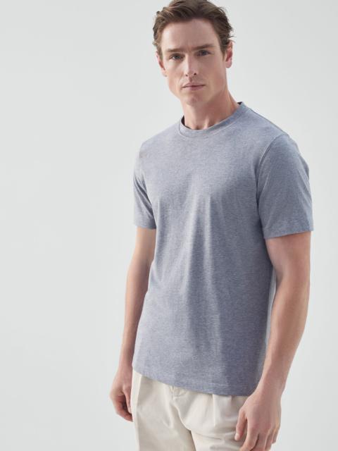Cotton jersey round neck slim fit T-shirt