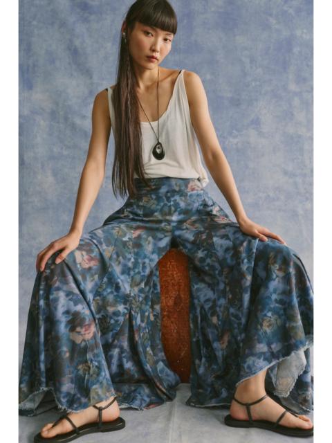 FREE PEOPLE Fallen Star Printed Wide-Leg Pants