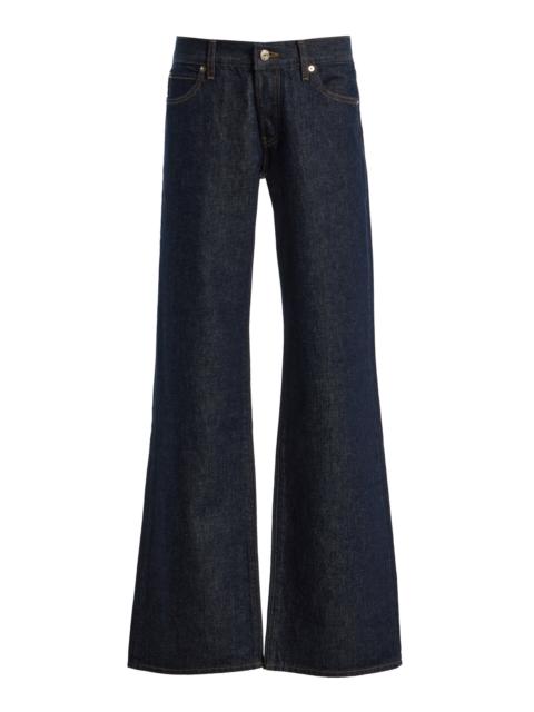 FRAME x Amelia Gray The Gray Rigid Low-Rise Flared-Leg Jeans