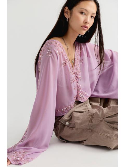 FREE PEOPLE Calla Embellished Cape Top