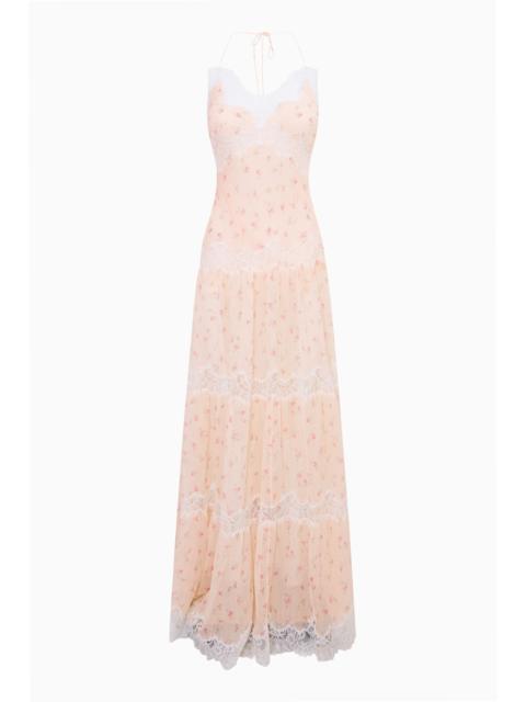 LoveShackFancy Kieva Floral Cotton-Silk Maxi Dress