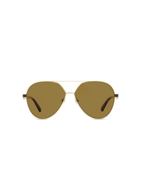 Moncler pilot wide-bridge sunglasses