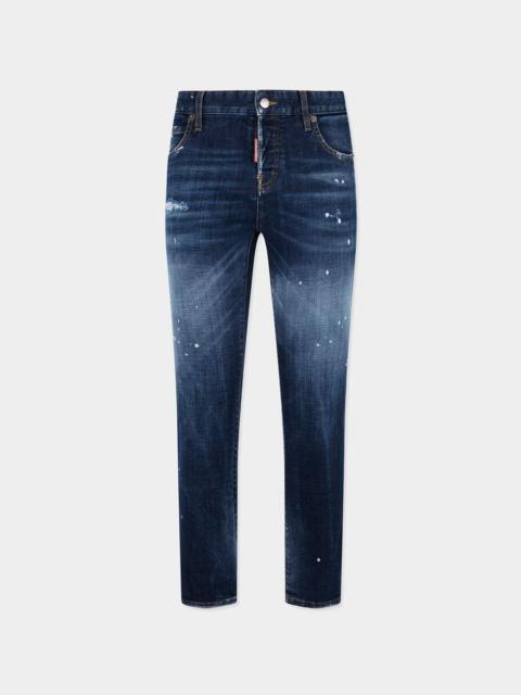 DSQUARED2 MEDIUM RED SPOTS WASH TEDDY JEANS