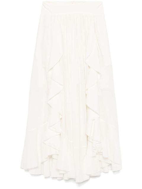 Zimmermann ruffled maxi skirt