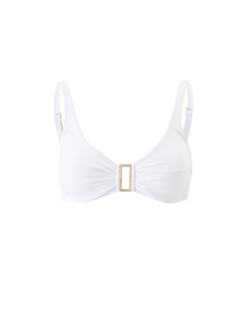 MELISSA ODABASH BEL AIR WHITE BIKINI TOP