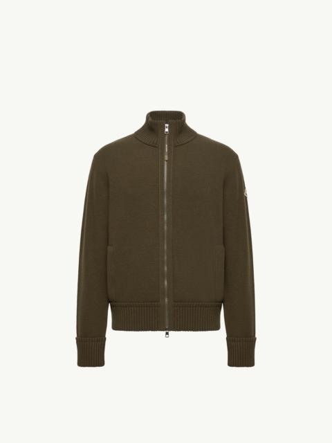 Moncler Cashmere & Wool Zip-Up Cardigan