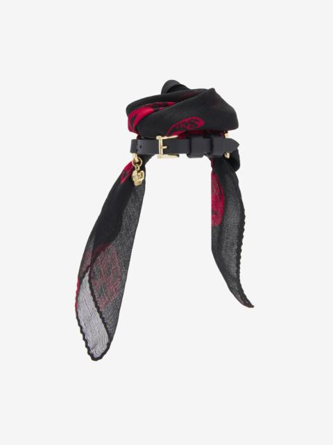 Alexander McQueen Skull Scarf Double Wrap Bracelet