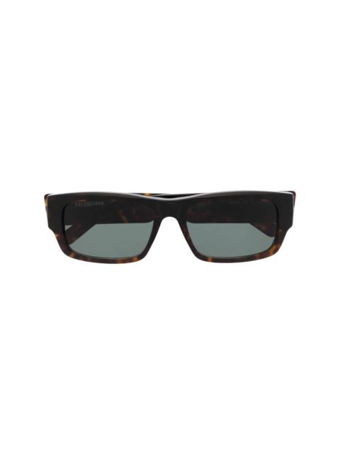 BALENCIAGA rectangle-frame sunglasses