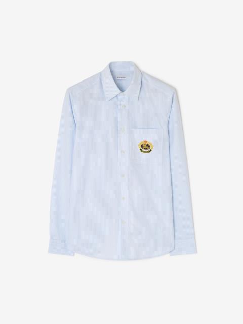 Burberry Classic Fit Pinstriped Cotton Oxford Shirt