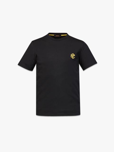 MCM Men’s Cubic Logo T-Shirt in Organic Cotton