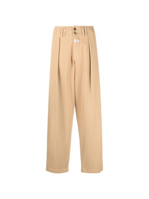 tapered high-waist trousers
