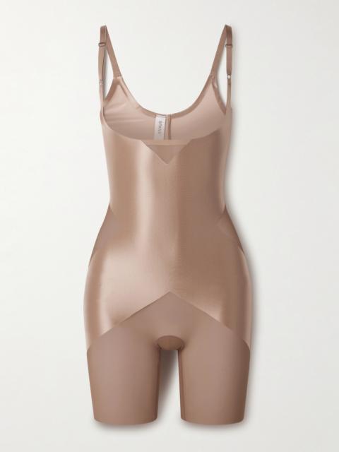 SPANX Spanxshape Satin-x Open-bust Mid-thigh Bodysuit