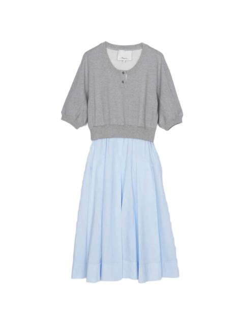 3.1 Phillip Lim French Terry Combo Dress