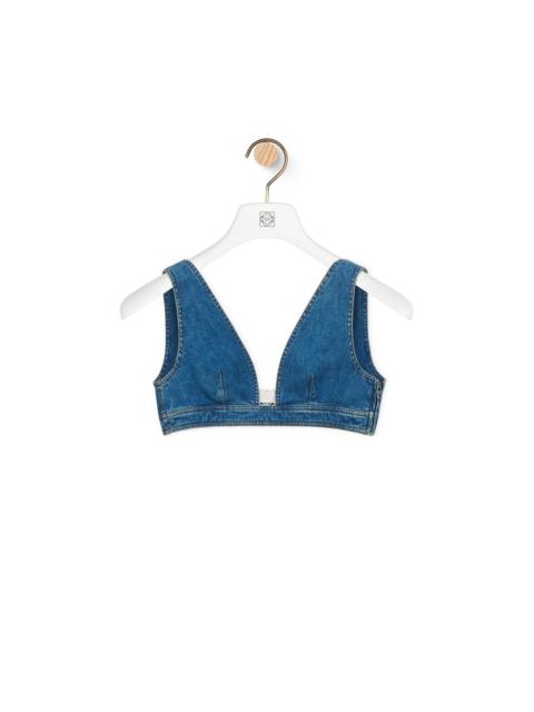 Loewe Anagram top in denim